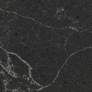 VIATERA 3 in. L x 3 in. D Quartz Countertop Sample in Carbo with Brushed Finish LX-MP303-VT - The... | The Home Depot