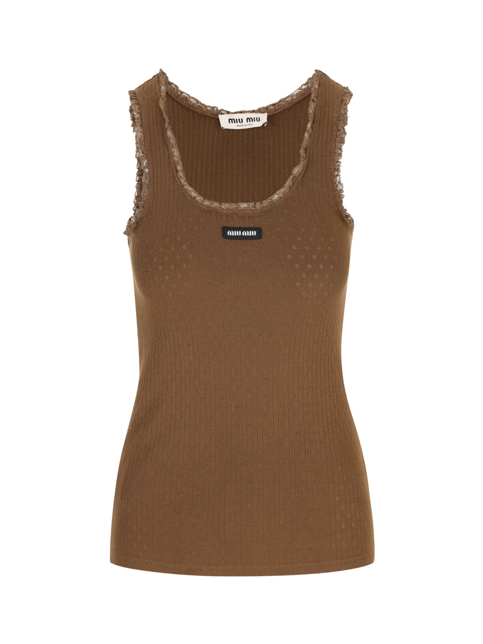 Miu Miu Garment-Dyed Tank Top | Senser US