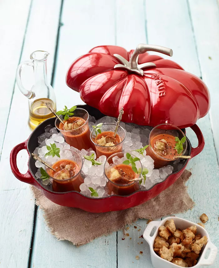 Enameled Cast Iron 3-Qt. Tomato Cocotte | Macy's