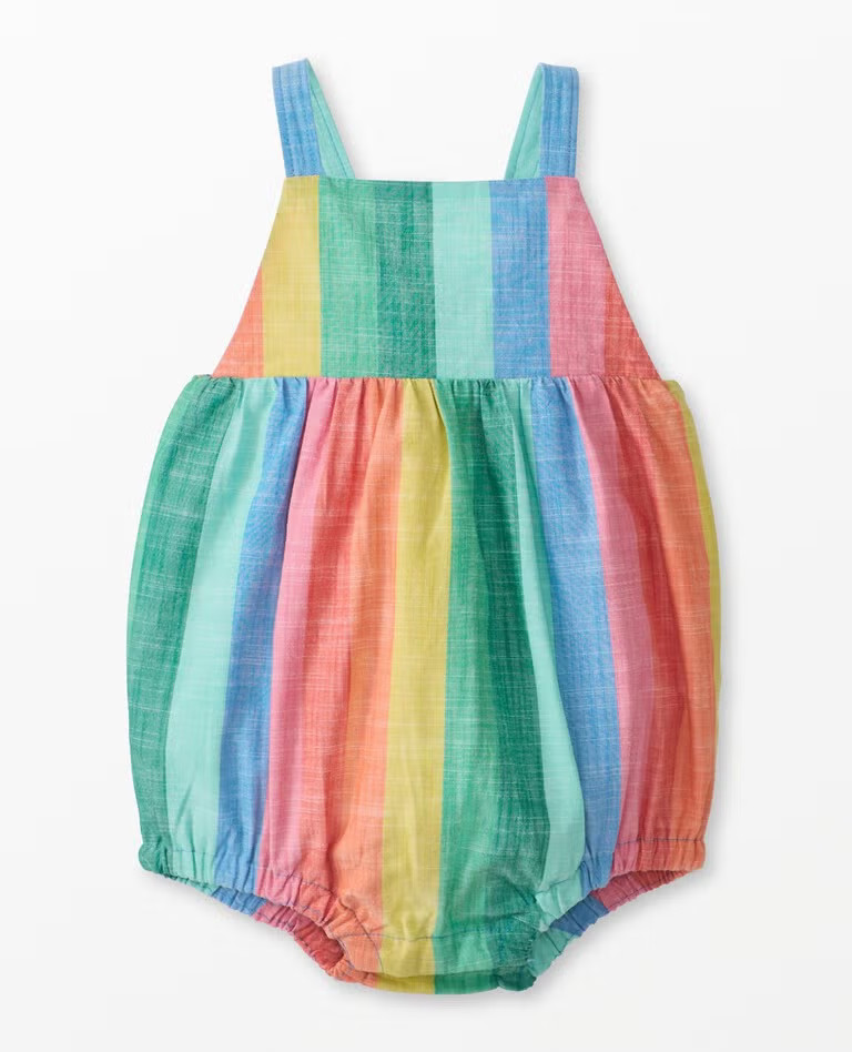 Baby Sleeveless Poplin Bubble Romper | Hanna Andersson