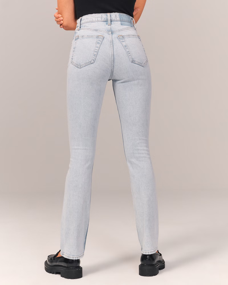 Women's Ultra High Rise 90s Slim Straight Jean | Women's Clearance | Abercrombie.com | Abercrombie & Fitch (US)