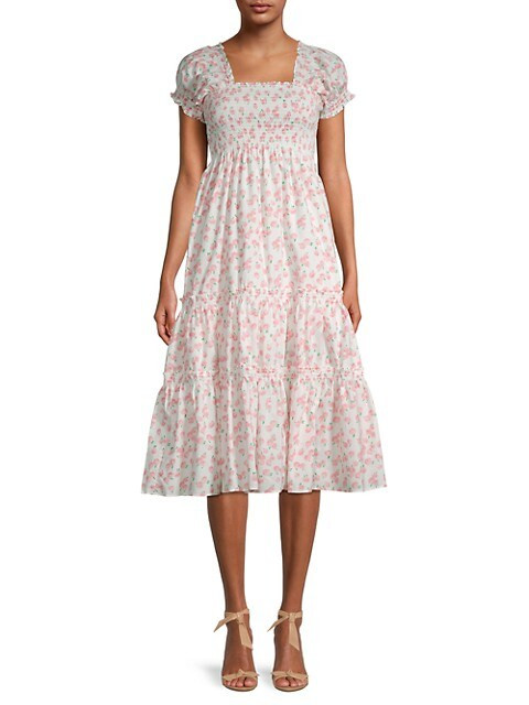 CAARA Daphne Tiered Dress on SALE | Saks OFF 5TH | Saks Fifth Avenue OFF 5TH