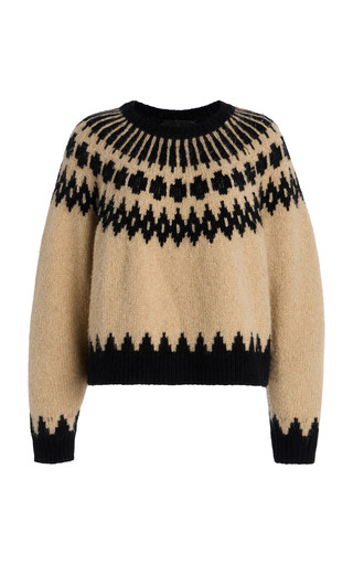 Alena Geometric Wool Sweater | Moda Operandi (Global)