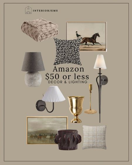 Amazon $50 or less, home decor at an affordable price, small table, lamp, wall, sconce, black, floral, pillow, sofa, pillow, bed, pillow, framed, art, boys, bedroom, art, bed, blanket, checkered blanket

#LTKHome #LTKSaleAlert #LTKStyleTip