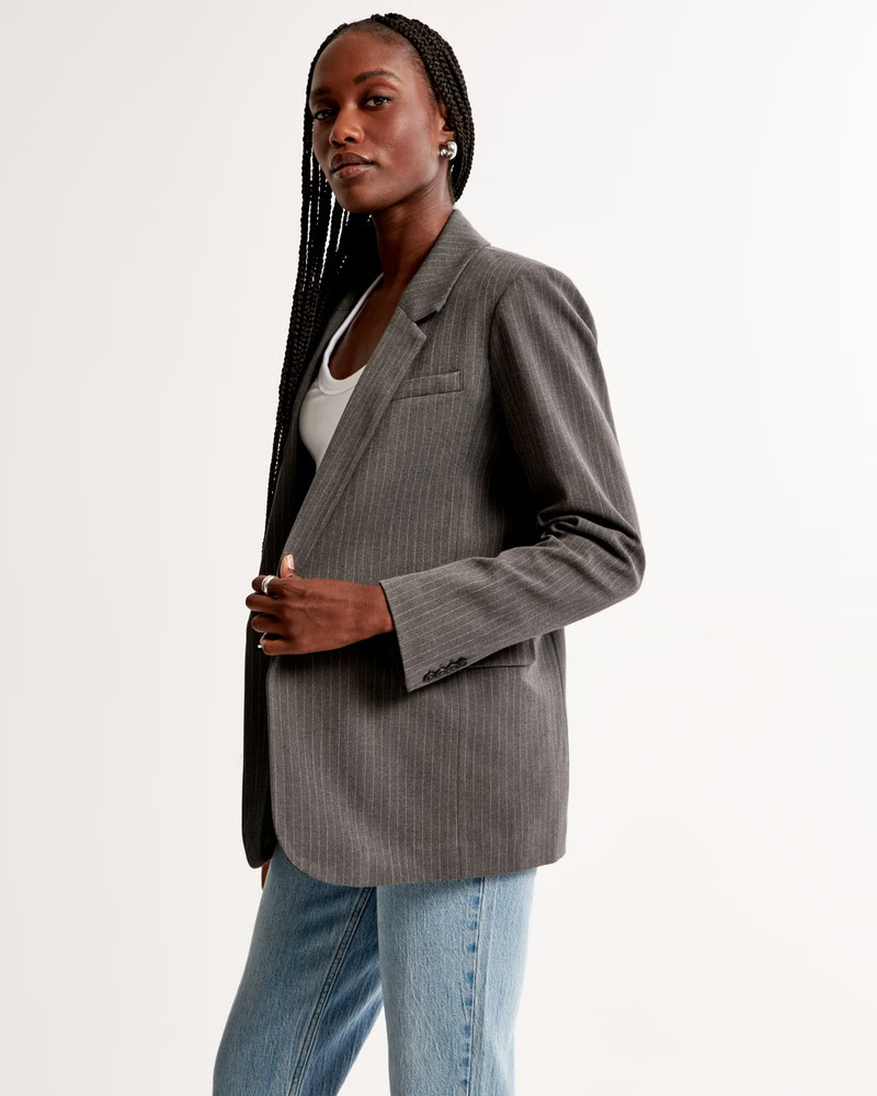 Women's Lightweight Suiting Blazer | Women's Clearance | Abercrombie.com | Abercrombie & Fitch (US)