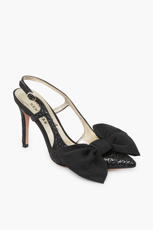 Black Sheela Bow Sling Heel | Tuckernuck (US)