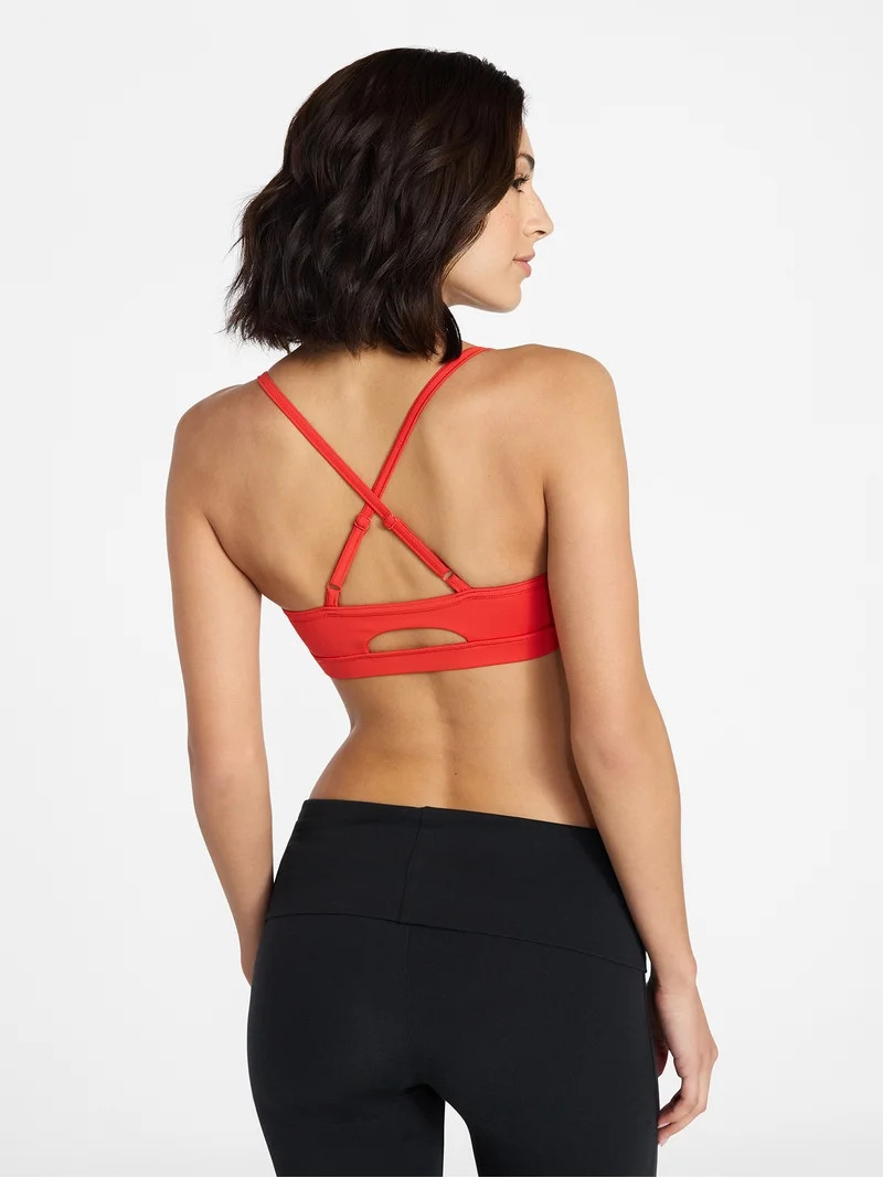 Avia Women's Strappy Scoop Sports Bra, Sizes XS-XXXL | Walmart (US)