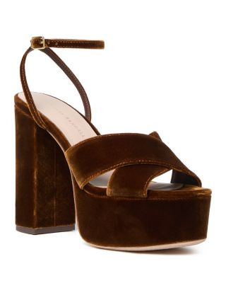 Loeffler Randall Women's Loretta Velvet Platform Sandals | Bloomingdale's (US)