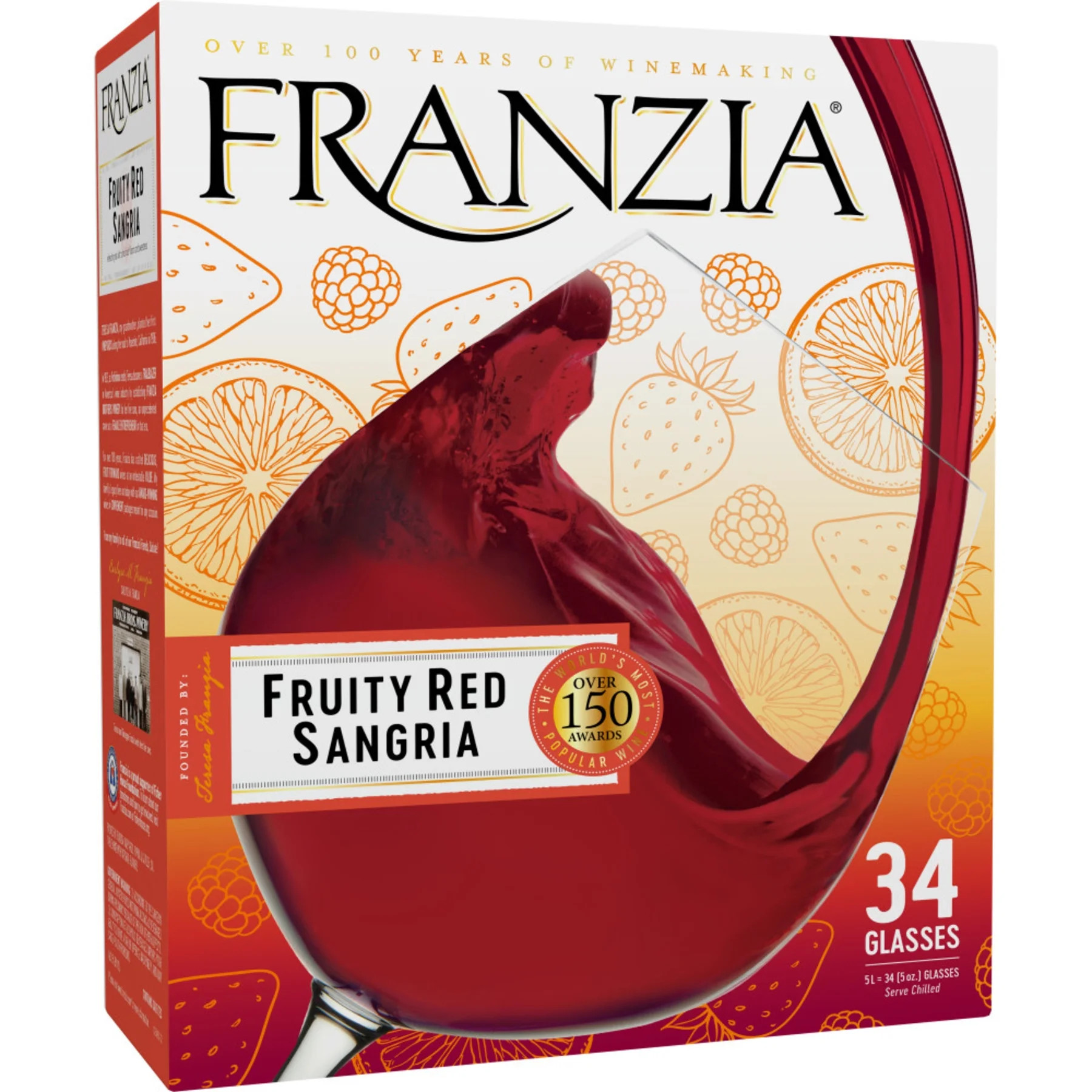 Franzia® Red Sangria Red Wine, 5L Box, Non-Vintage American - Walmart.com | Walmart (US)
