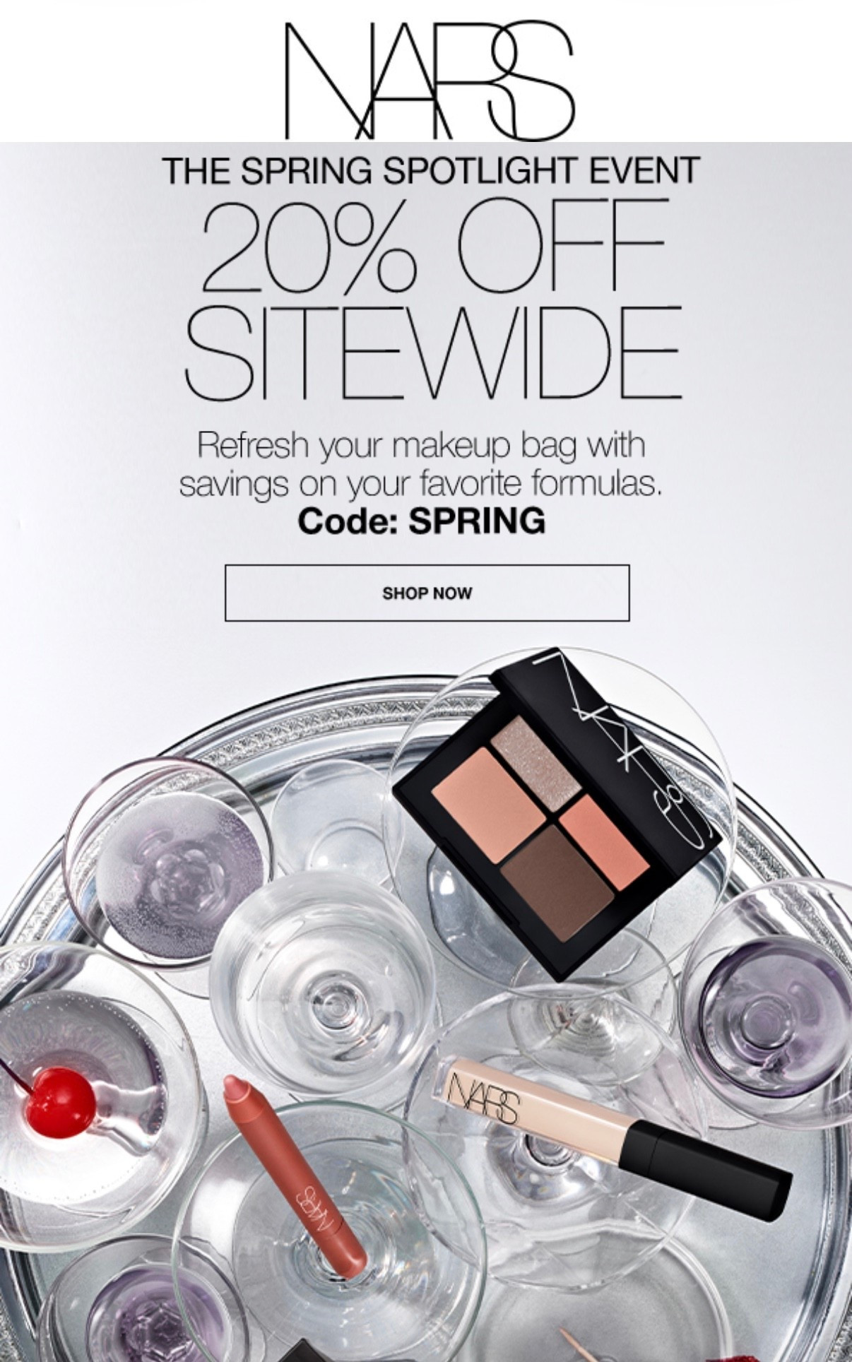 It’s a sale at NARS 20% Sitewide 

#LTKBeauty #LTKOver40 #LTKSpringSale