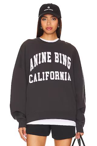 ANINE BING Miles Sweatshirt in Vintage Black from Revolve.com | Revolve Clothing (Global)