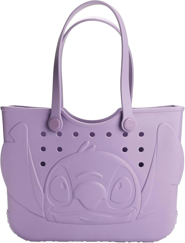 Bioworld Disney Lilo & Stitch Purple Rubber Rubber 16.5" EVA Molded Gummy Tote | Amazon (US)