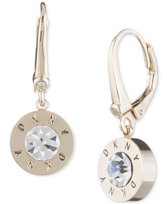 Crystal Logo Drop Earrings | Macy's