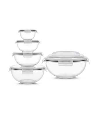 JoyJolt Glass Mixing Bowls with Lids, Set of 5 - Macy's | Macy's