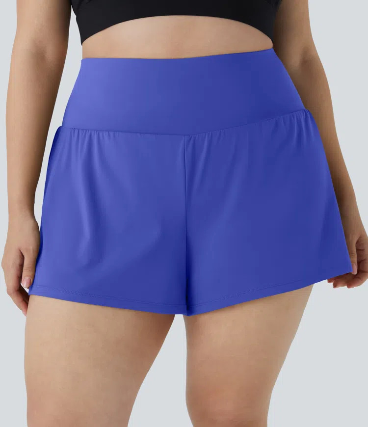 Women’s Pocket Plus Pocket 2-in-1 Gym Plus Size Running Shorts 2.5'' - Halara | Halara-AU
