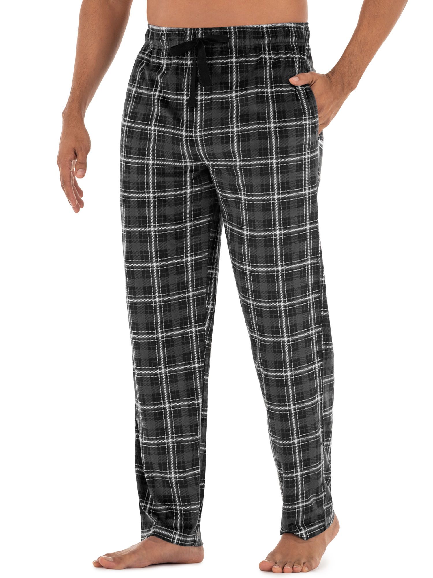George Men's Fleece Plaid Sleep Pants | Walmart (US)