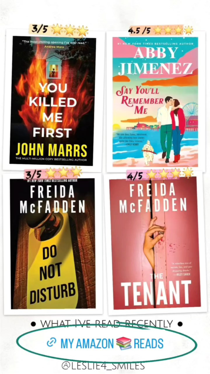 📚 recent books read lately - - also including  books I've re-read lately too (elimination of hurry, boundaries in marriage, & audiobooks (word of promise bible) I enjoy listening to #september #reading Abby Jimenez #freida McFadden thriller suspense easy reads contemporary romance novels #Lisa jewel new books audible bedtime Bible dramatic reading #Christian couples marriage books recs 📚 

#LTKHome #LTKTravel #LTKOver40