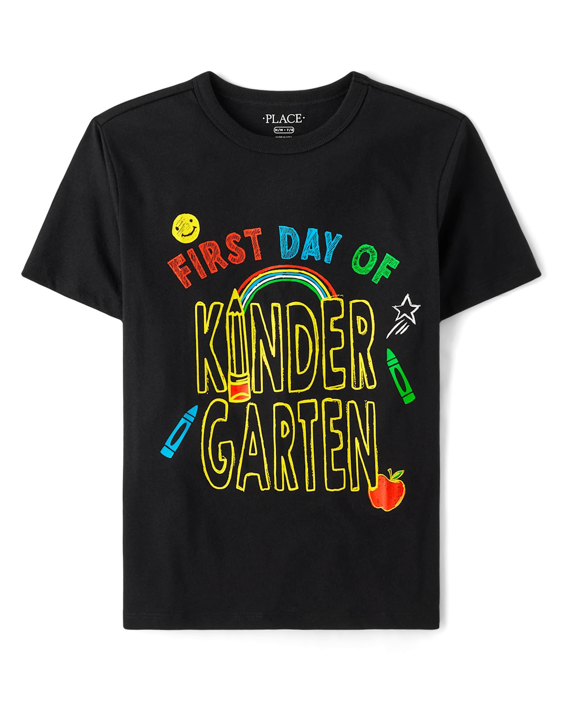 Boys First Day Kindergarten Graphic Tee - black | The Children's Place