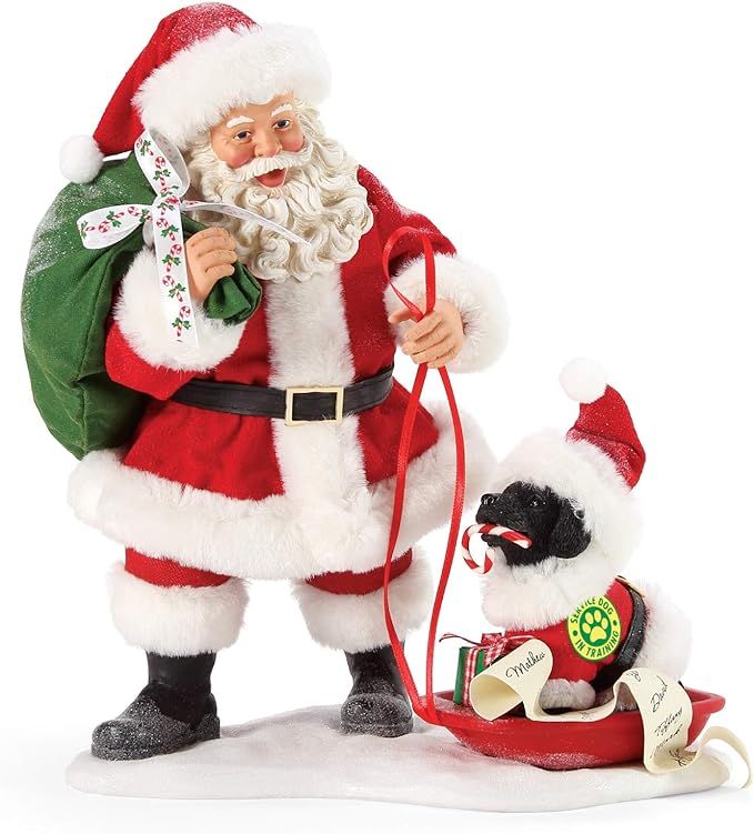 Department 56 Possible Dreams Santa and his Pets Dog in Training Figurine, 10.5 Inch, Multicolor | Amazon (US)