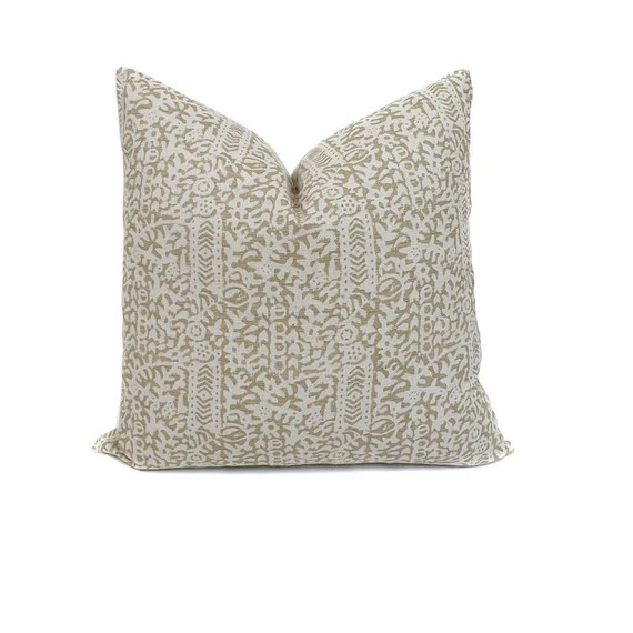 Yellow Floral Pillow Cover Floral Pillow Cover Rustic Shabby Chic Botanical Cushion Case Sofa Thr... | Etsy (US)