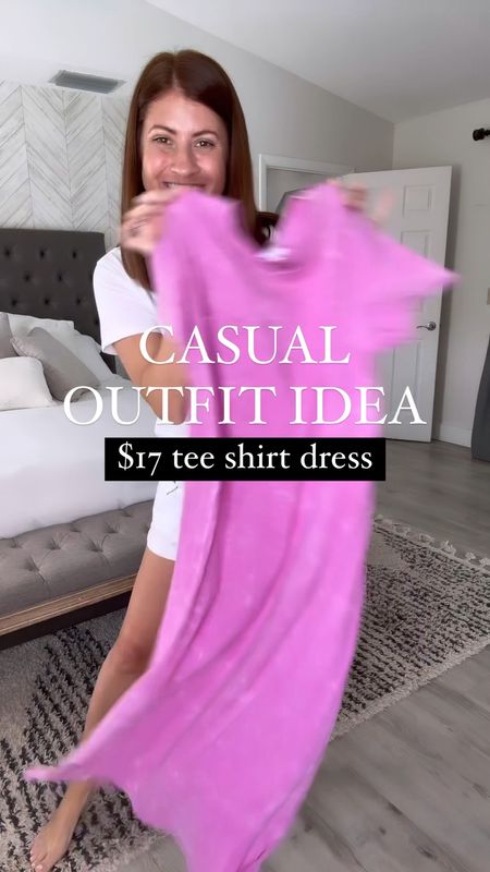 ✨Casual Outfit Idea✨ Styling the *comfiest* midi tee shirt dress ever! Love this so much: the color, the fit and it’s $17! 

✨save for later and follow me for more causal outfit ideas and styling✨

Wearing a size small!


#LTKFind #LTKstyletip #LTKunder50