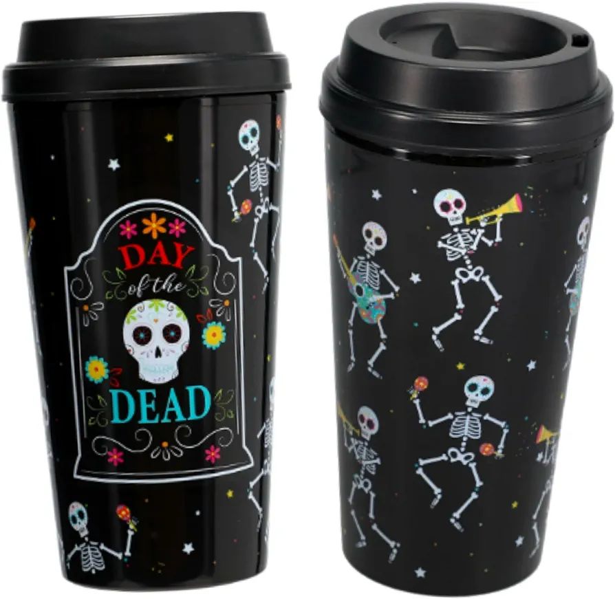 TopNotch Outlet Plastic Tumblers - Day of the Dead (2 Pc) Ward Off a Worldwide Zombie Apocalypse ... | Amazon (US)