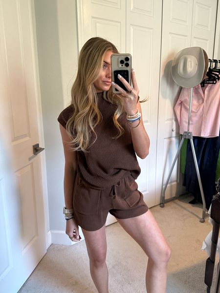 Women's Two Piece Outfits Knit Sweater Set Solid Pullover Tops and Elastic Waist Short Pants Lounge Sets. Wearing size small in brown. Free people dupe  #amazon #amzonfinds #amazonmusthaves #amazonvirtualtryon #amazonfavorites #amazonfashion #founditonamazon #founditonamazonfashion 

#LTKstyletip #LTKfindsunder50 #LTKsalealert