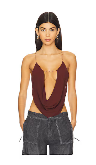 Cowl Neck Top in Plum | Revolve Clothing (Global)