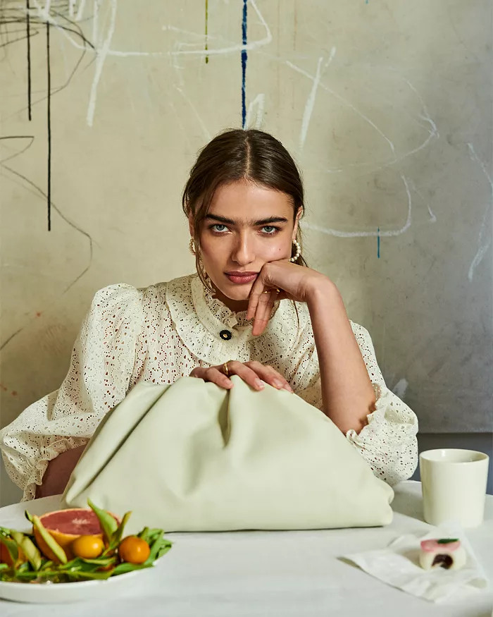 Ruched Leather Pouch | Bloomingdale's (US)