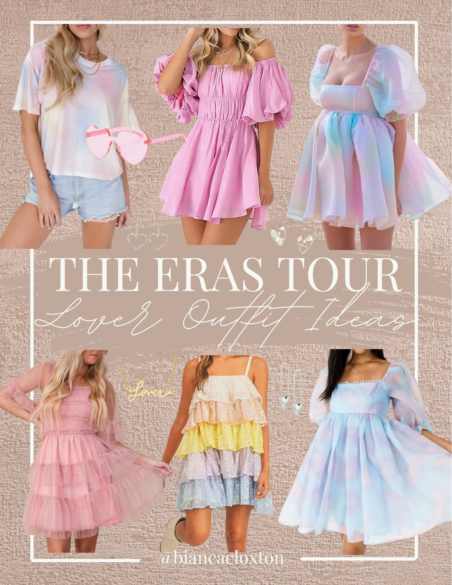 Taylor Swift Eras Tour - Lover Edit 💕

Concert outfit, The Archer, Lover, Pastel, Rainbow, Pastel Dress, Whimsical, Tie-Dyed, Sequin Dress, Tulle

#LTKstyletip #LTKunder50 #LTKFind