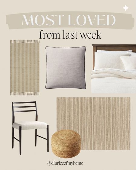 Most Loved From Last Week 🩶

#mostloved #followerfavorites #musthaves #favorites #topsellers #outdoorrug #pillow #outdoordecor #patio #porch #frontdoor #diningchair #chair #neutralhome #timelessdecor #organicmodern #budgetfriendly 

#LTKhome #LTKSeasonal #LTKfindsunder50