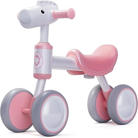 PerKidern Baby Balance Bike for 1-2 Year Old Boy Girl, Balance Bike for 12-24 Months 4 Wheels Tod... | Amazon (US)