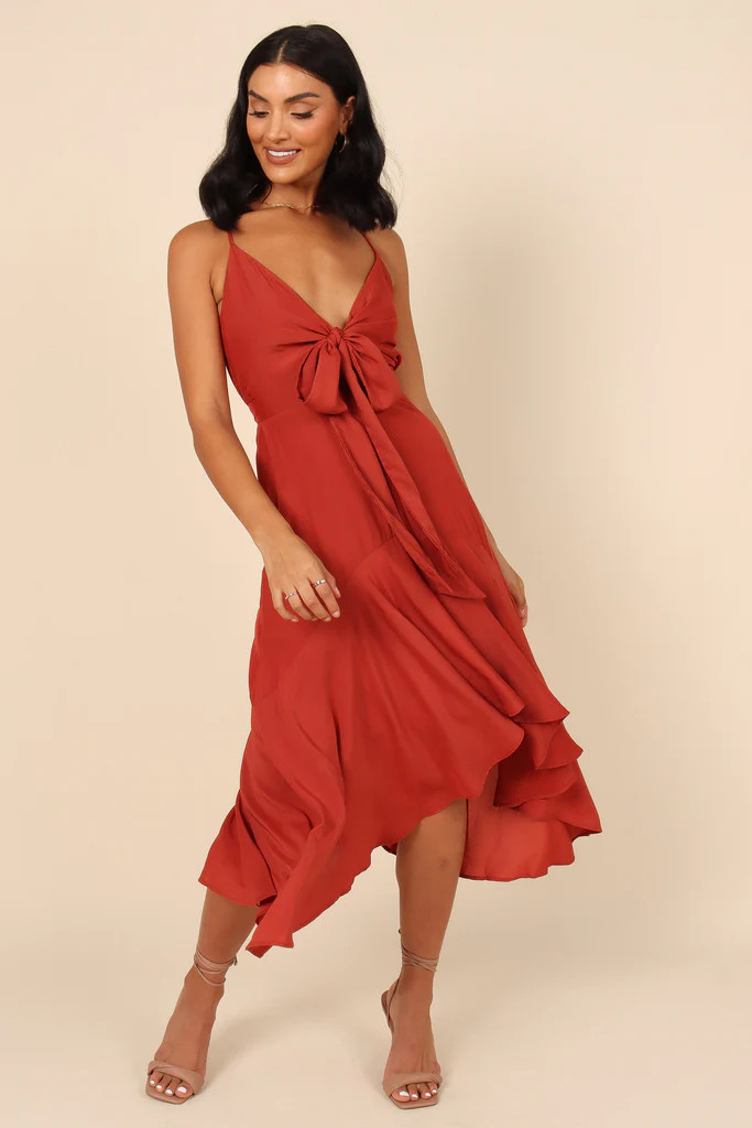 Mariana High Low Dress - Rust | Petal & Pup (US)