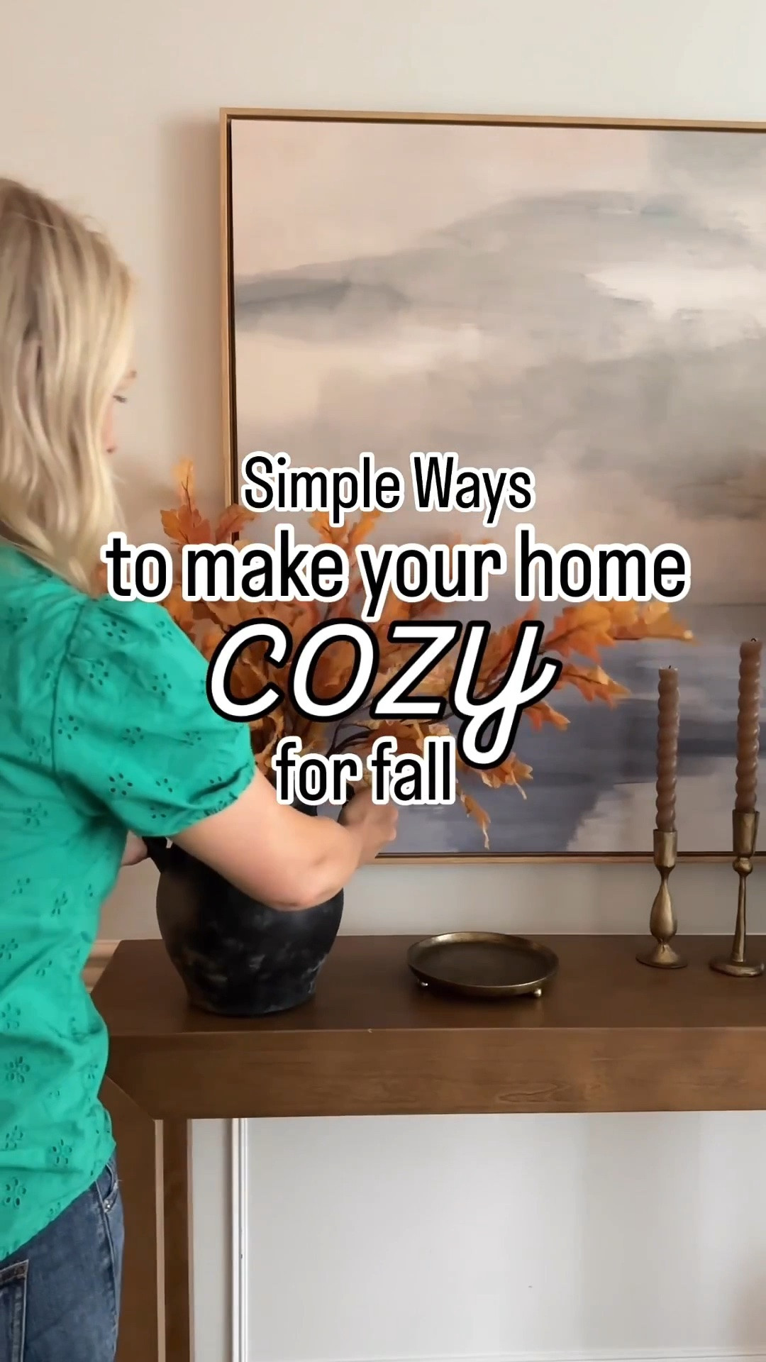 Easy ways to cozy up your home for fall! A few simple touches for the cooler months.

#LTKSeasonal #LTKHome