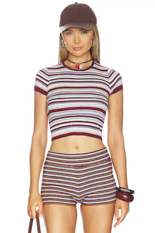 Ribbed Crew Neck Tee
                    
                    De Rococo | Revolve Clothing (Global)