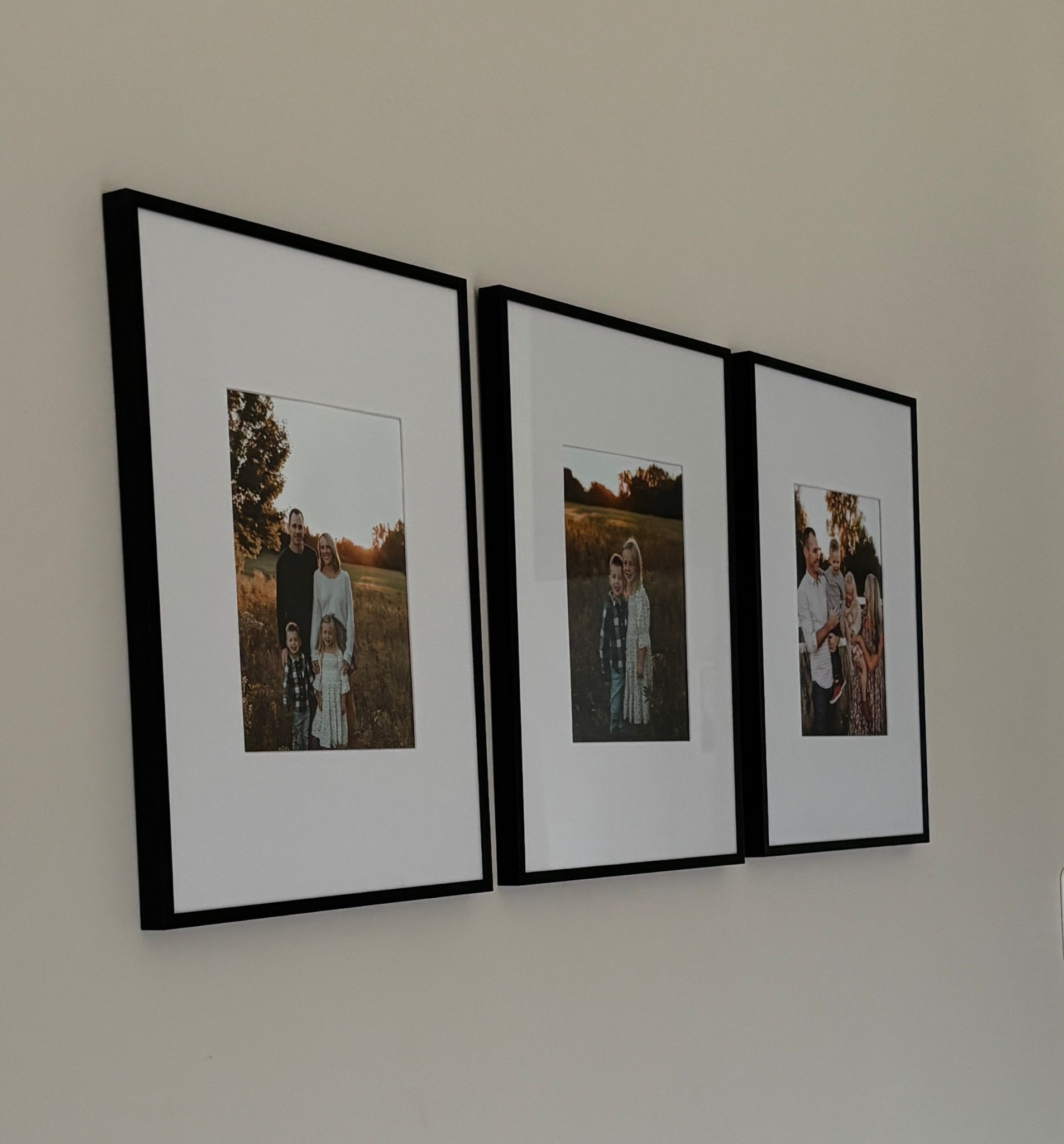 Simple matted frames - perfect way to share family photos🖤