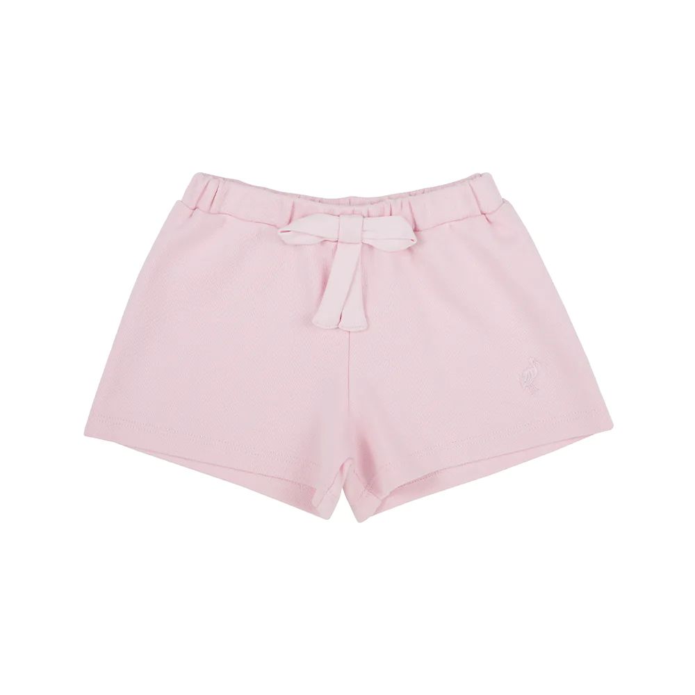 Shipley Shorts - Palm Beach Pink with Bow & Stork | The Beaufort Bonnet Company