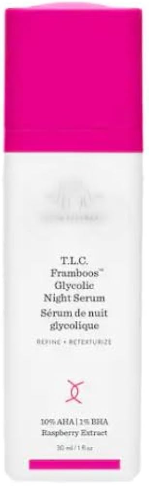 Drunken Elephant TLC Framboos Glycolic Night Serum, 10% AHA/1% BHA, Raspberry Extract, 1 fl oz | Amazon (US)