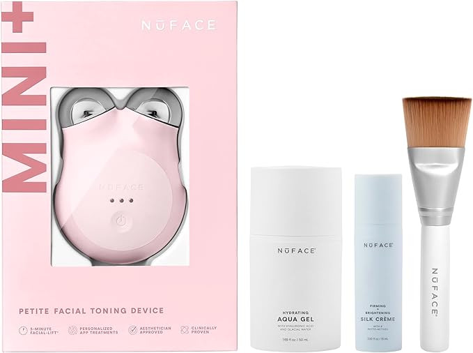 NuFACE Mini+ Starter Kit – Petite Microcurrent Facial Toning Device with Aqua Gel Activator 1.6... | Amazon (US)