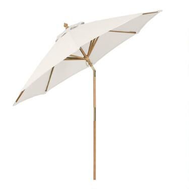 Wood Tilting 9 Ft Patio Umbrella Frame And Pole | World Market