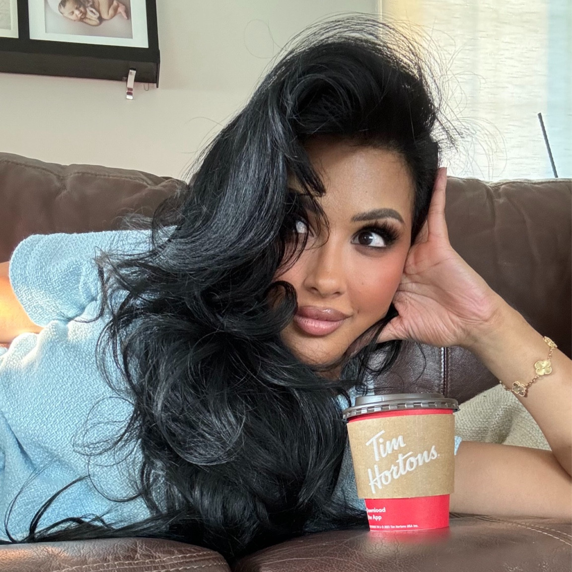 What I dye my hair with at home! Ion permanent blue black on roots (20 vol developer) and wella Demi color blue black gloss (10 vol developer)

#LTKBeauty