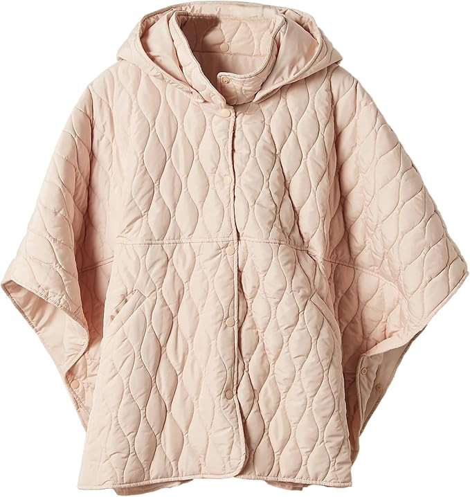 Songling Womens Oversized Splice Quilted Poncho Lightweight Puffer Jacket Hoddie Button Down Casu... | Amazon (US)