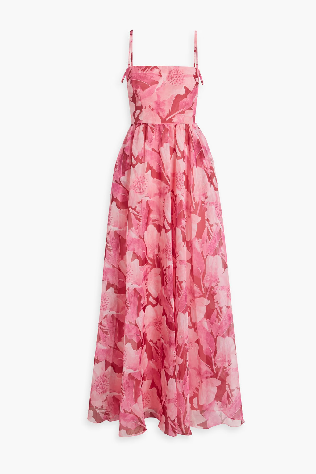 Floral-print chiffon maxi dress | The Outnet (UK and Europe)