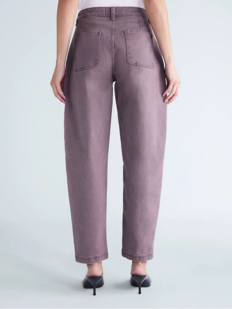 Scoop Women's and Women's Plus High Rise Tapered Leg Pants, 30'' Inseam, Sizes 0-28W | Walmart (US)