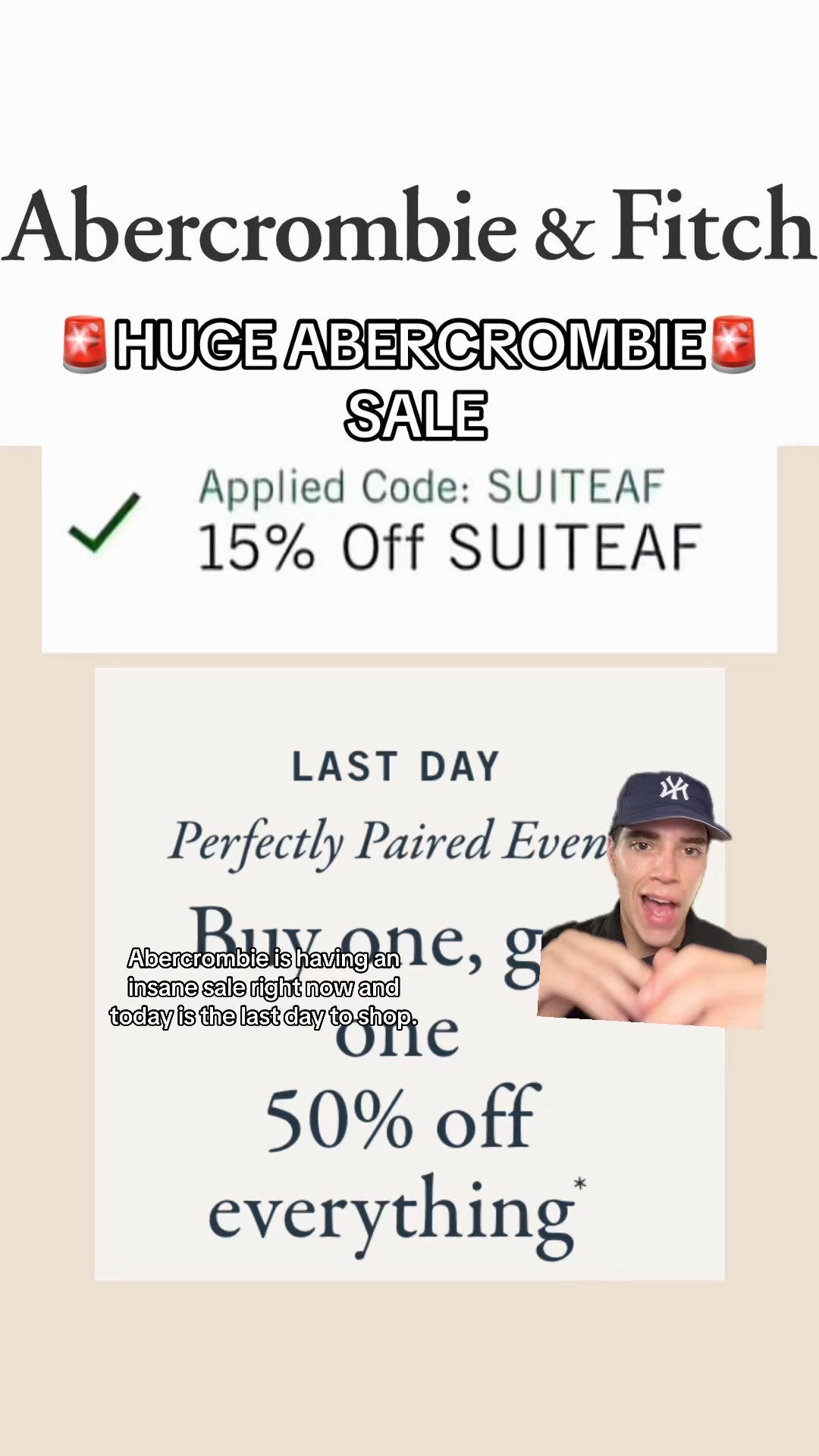 🚨HUGE ABERCROMBIE SALE🚨

#mensfashion #fashion #style #lifestyle @abercrombie 

#LTKgrwm #LTKdayinmylife #LTKMens