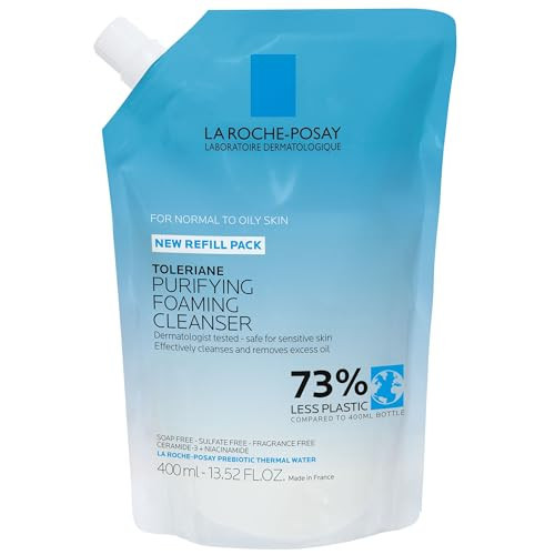 La Roche-Posay Toleriane Purifying Foaming Facial Cleanser, Niacinamide + Ceramides + Prebiotic Thermal Water, Oil Free Face Wash For Oily Skin, Pore Cleanser Safe For Sensitive Skin, Soap Free | Amazon (US)