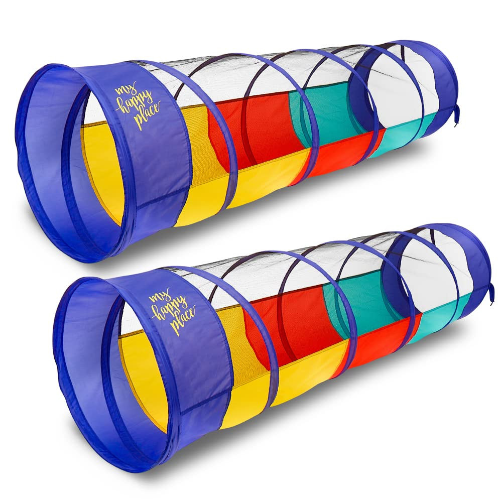 Kiddey Multicolored Play Tunnel for Kids (6’) – Crawl and Explore Tent, with See Through Mesh... | Amazon (US)