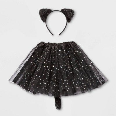 Toddler Girls' Halloween Cat Tutu Dress-Up Set - Cat & Jack™ | Target