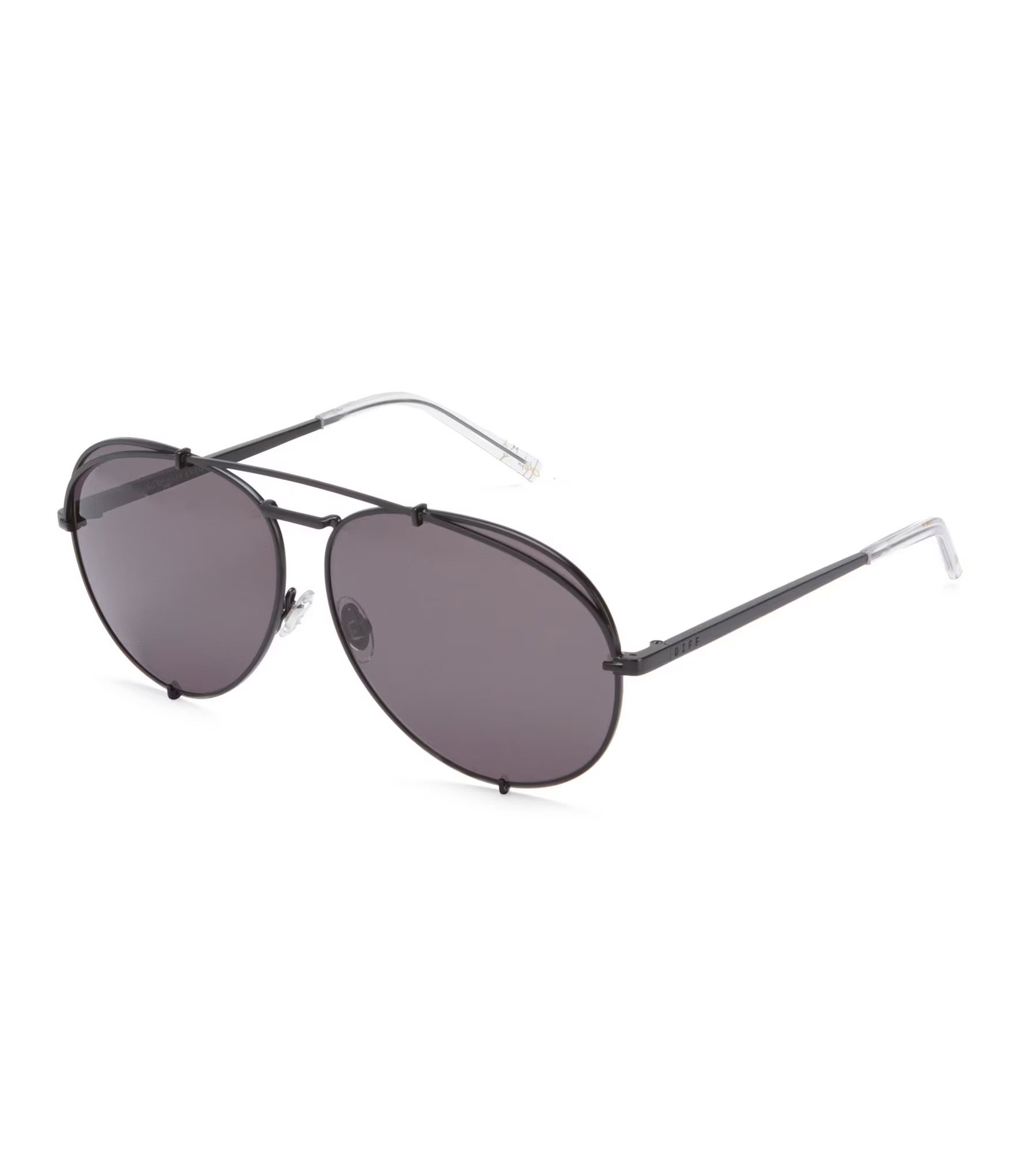 Koko Matte Black Avaitor Sunglasses | Dillard's