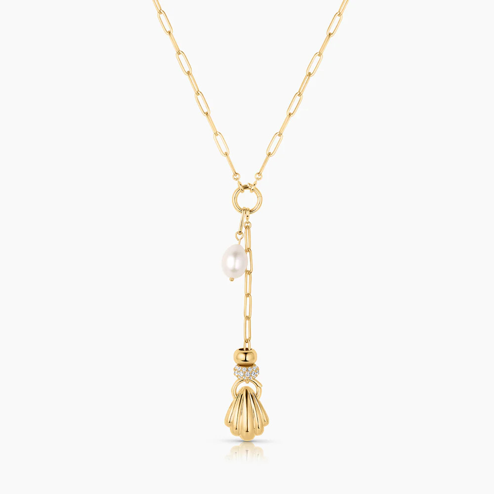 Lina Shell Lariat Necklace | Thatch